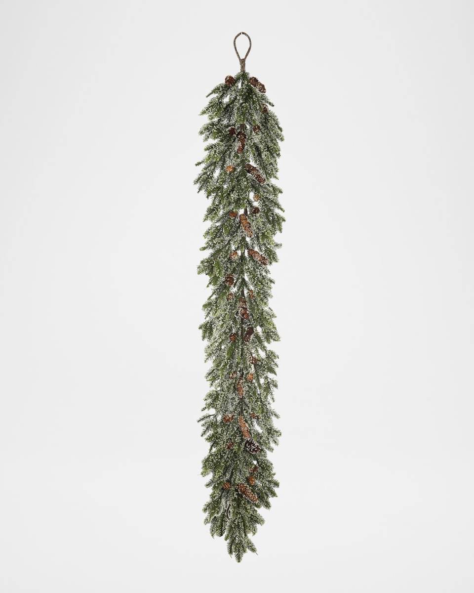 60" Iced Angel Pine Garland